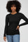 Black Long Sleeve Basic Top