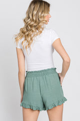 Sage Ruffle Hem Shorts