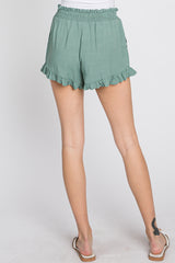 Sage Ruffle Hem Shorts