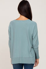 Jade Dolman Sleeve Side Slit Sweater