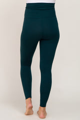 Forest Green Basic Maternity Leggings