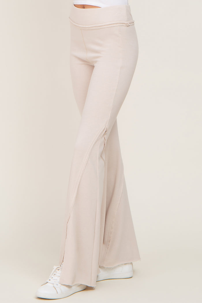 Taupe Terry Flare Lounge Pants