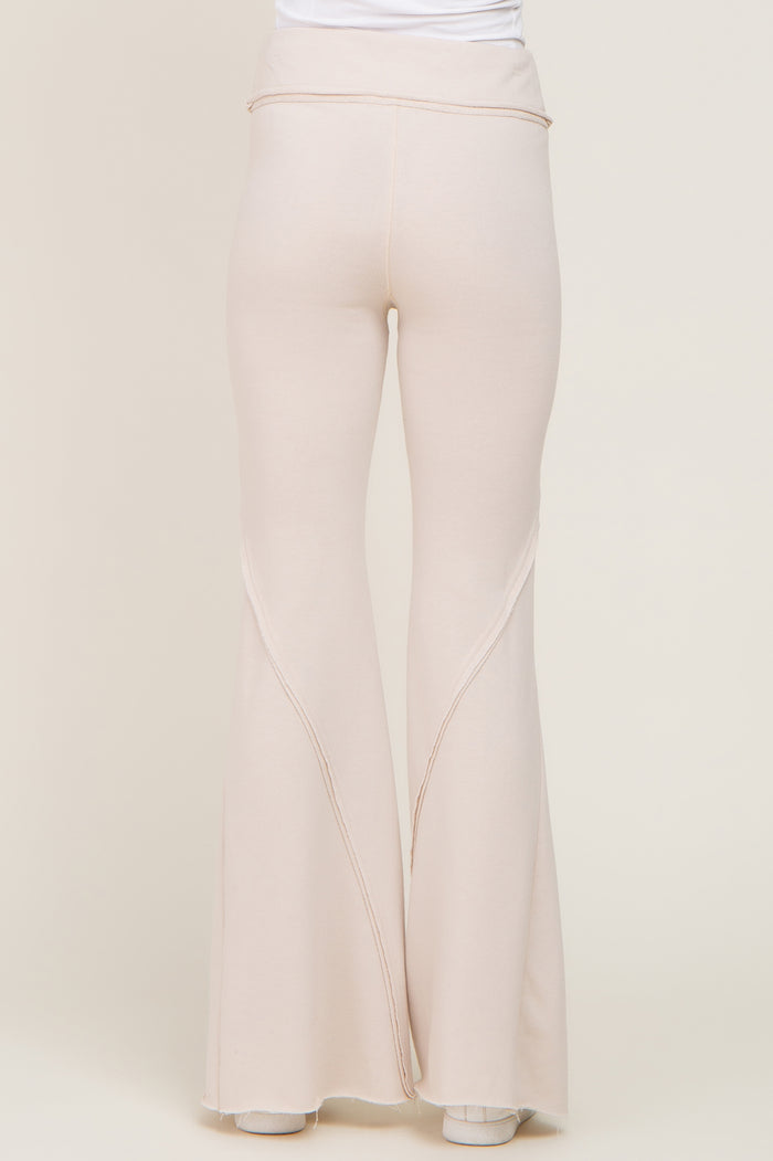 Taupe Terry Flare Lounge Pants