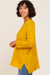 Mustard Chunky Knit Sweater