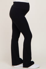 Black Flared Maternity Leggings