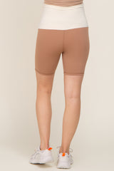 Mocha Maternity Active Shorts