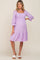Lavender Smocked Ruffle Maternity Dress