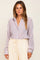 Light Grey Plisse Chiffon Blouse