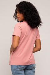 Mauve Bravado Designs Short Sleeve Nursing Top