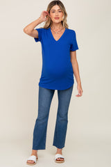 Royal Basic V-Neck Maternity Tee