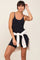 Black Fitted Padded Romper