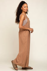 Mocha Wide Leg Jumpsuit