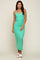 Mint Ribbed Sleeveless Maxi Dress