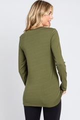 Olive Long Sleeve Top