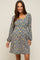 Green Floral Long Sleeve Maternity Dress
