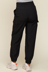 Black Cargo Pocket Joggers