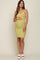 Lime Ribbed Double Strap Maternity Dress