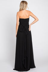 Black Sweetheart Convertible Chiffon Gown