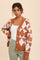 Camel Argyle Button Front Cardigan