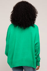 Green Mock Neck Sweater