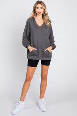 Charcoal Front Pocket Hoodie