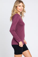 Plum Long Sleeve Top