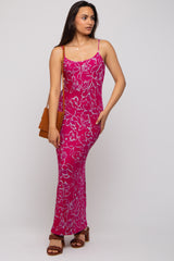 Magenta Floral Maxi Dress