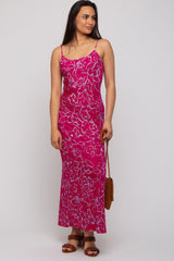 Magenta Floral Maxi Dress