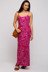 Magenta Floral Maxi Dress