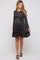 Black Floral Soft Knit Long Sleeve Maternity Dress