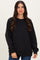 Black Pullover Terry Crewneck