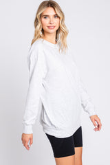 Heather Grey Pullover Sweatshirt