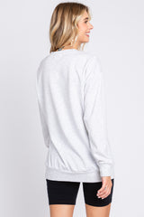 Heather Grey Pullover Sweatshirt