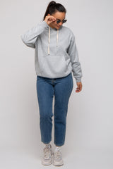 Heather Grey Basic Fleece Hoodie