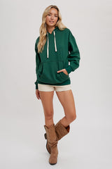 Forest Green Basic Fleece Hoodie