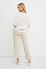 Ivory Knit Long Sleeve Top