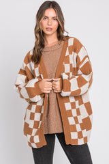 Camel Checkered Sweater