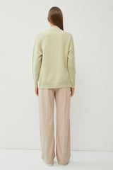 Light Olive Mock Neck Sweater