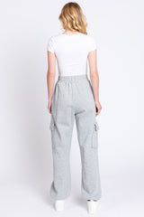 Heather Grey Fleece Cargo Sweatpants