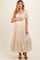 Yellow Floral Tiered Maternity Maxi Dress