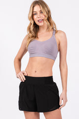 Grey Tranquil Nursing Low Impact Sports Bra