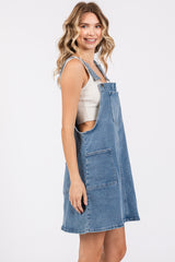 Navy Denim Overall Dress