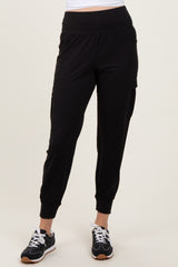 Black Cargo Pocket Jogger Pants