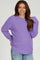 Lavender Knit Pullover Maternity Sweater