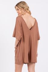 Camel Basic Romper