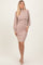 Taupe Rib Knit Mock Neck Nursing Dress