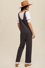 Charcoal Scoop Neck Sleeveless Jumpsuit