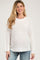White Diamond Open Knit Maternity Top