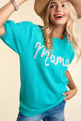 Teal Mama Sweater Top