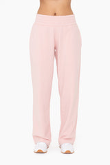 Light Pink Fleece Lined Lounge Pants